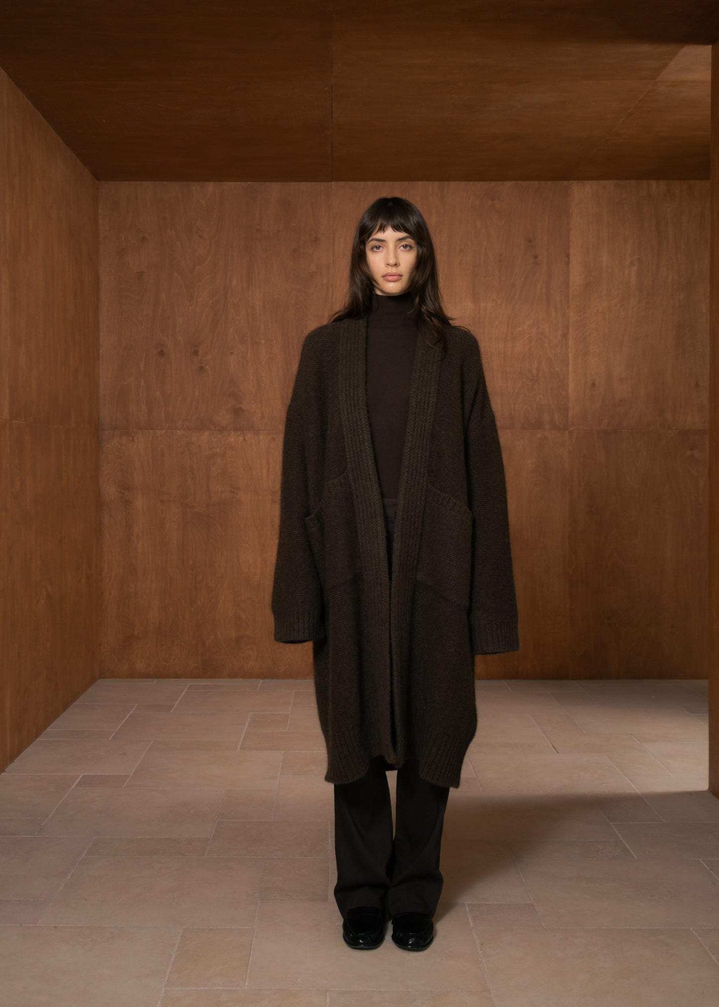 Robe-Style Yak Cardigan