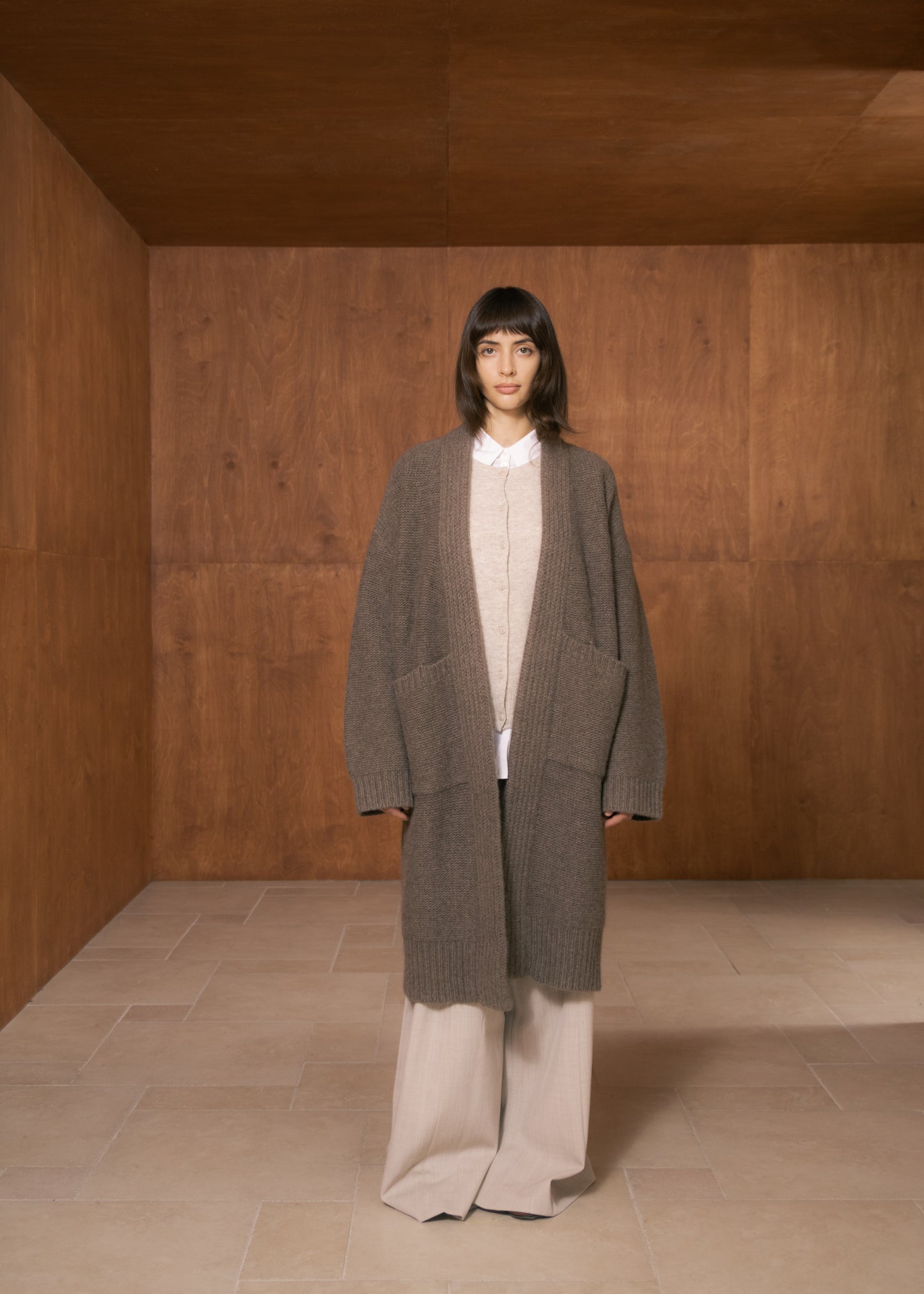 Robe-Style Yak Cardigan