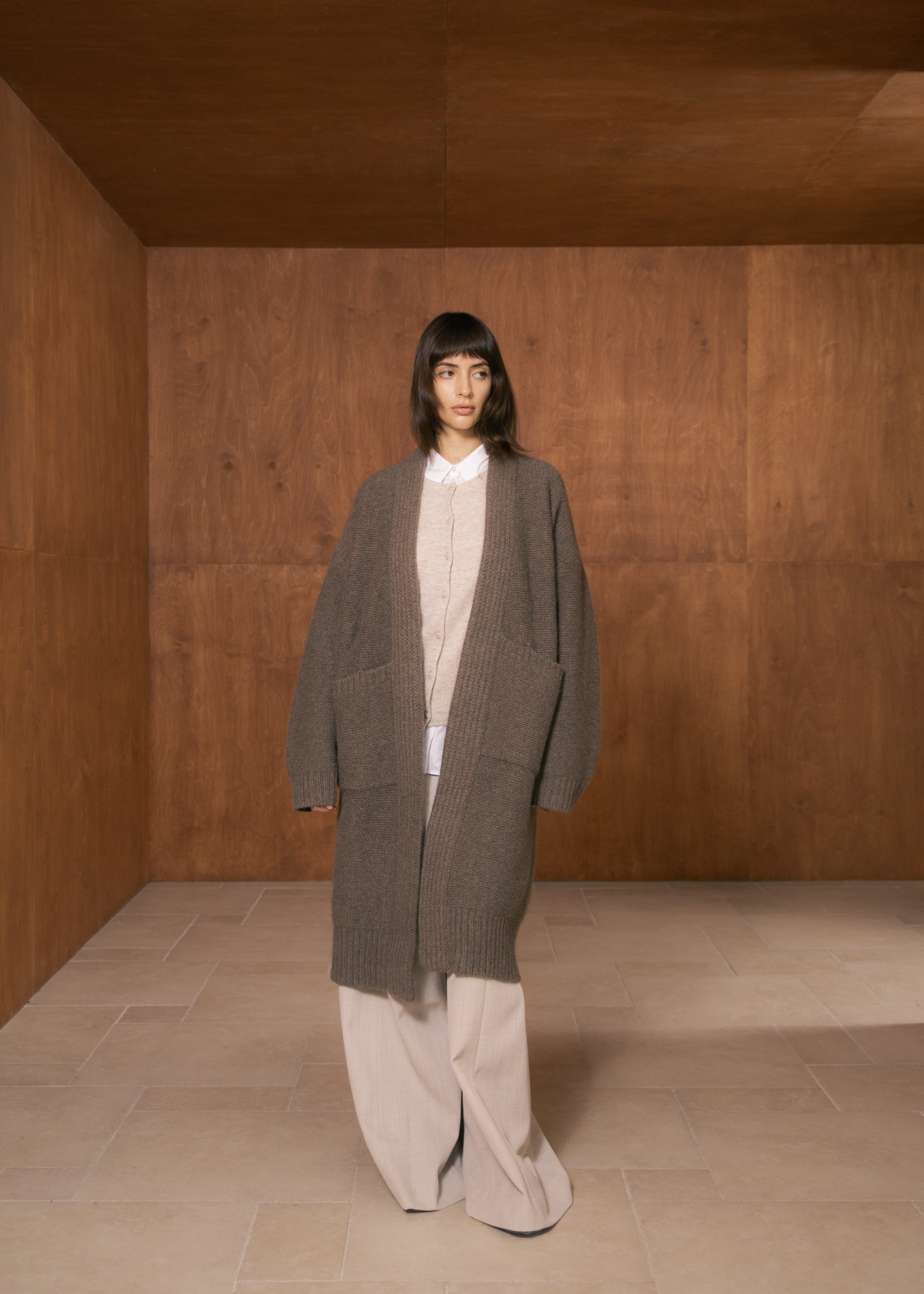 Robe-Style Yak Cardigan