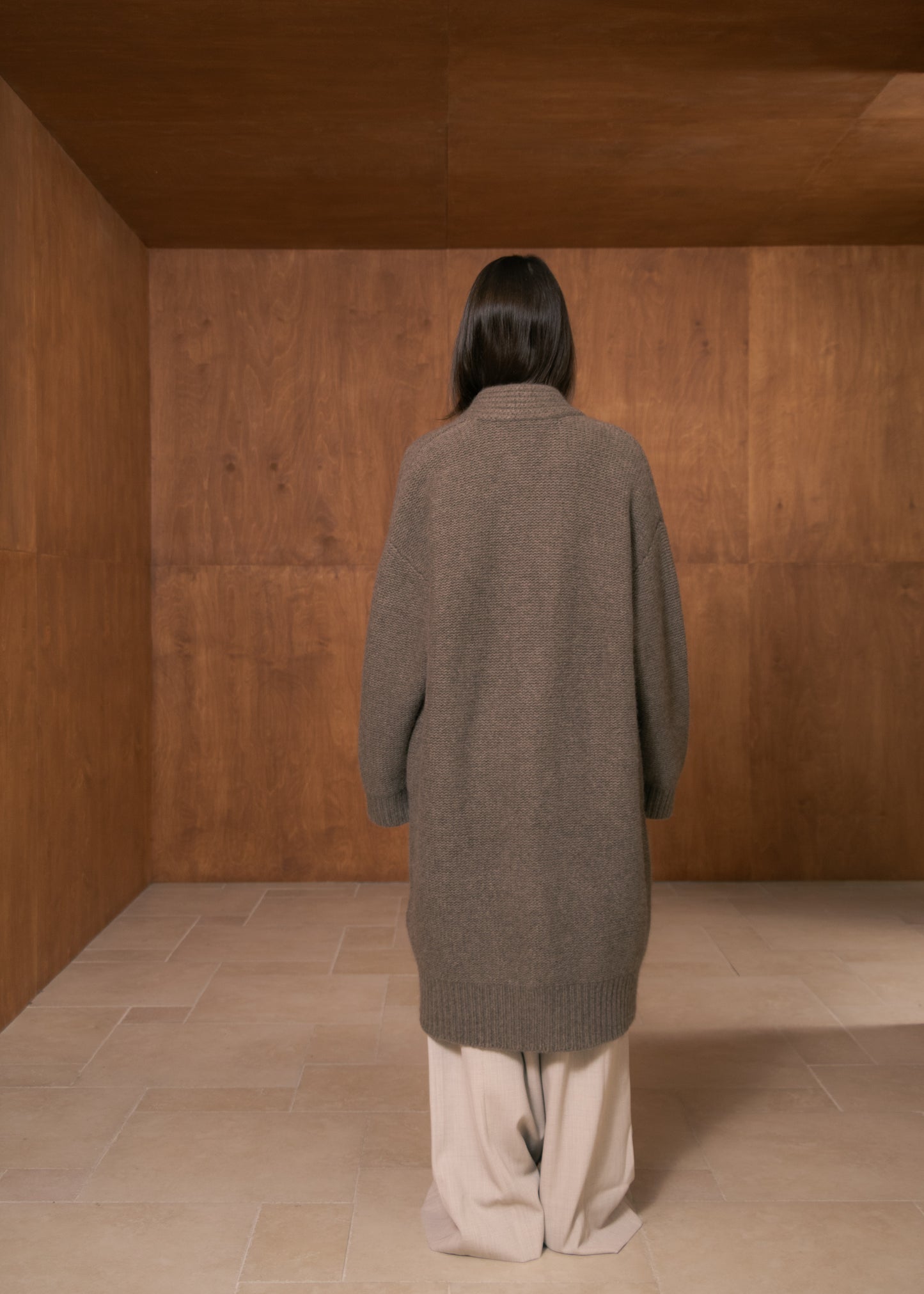 Robe-Style Yak Cardigan