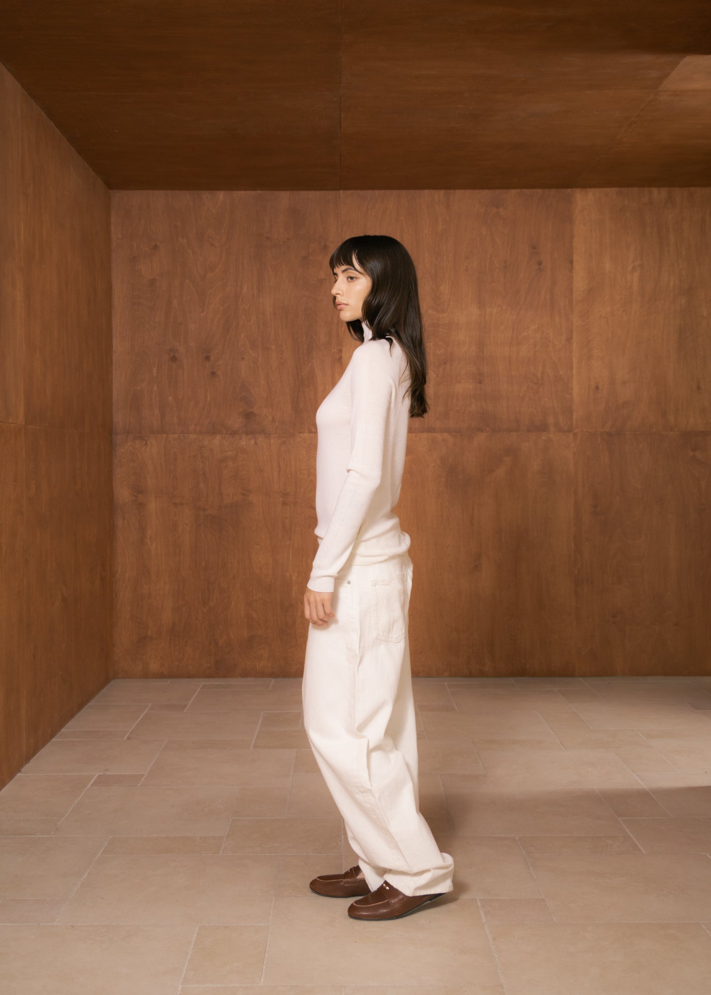 Turtleneck Wool Top