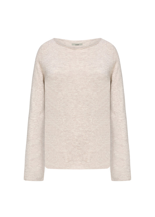 Round Neck Wool Top