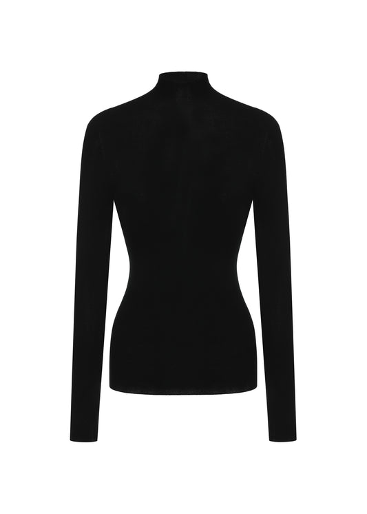 Turtleneck Wool Top