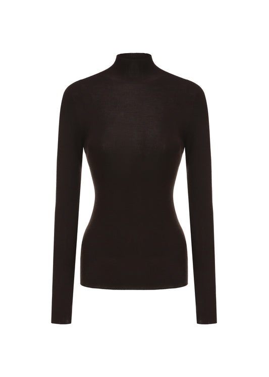 Turtleneck Wool Top