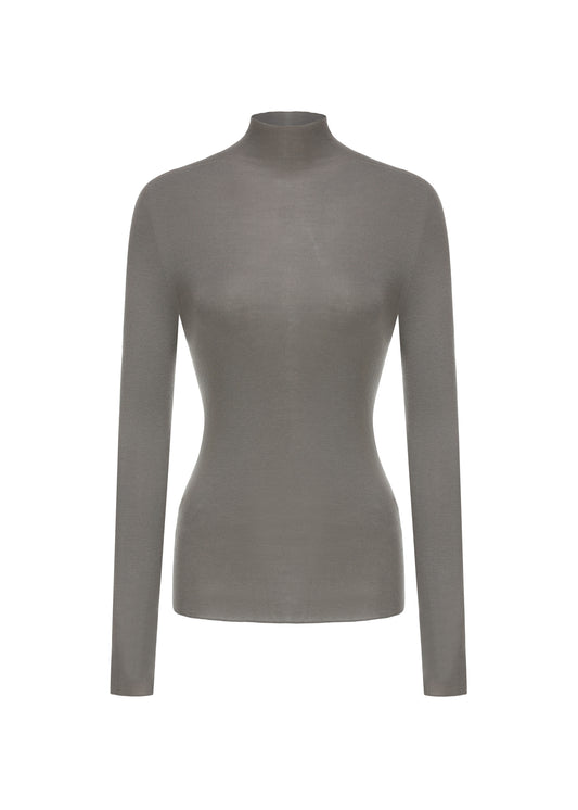 Turtleneck Wool Top