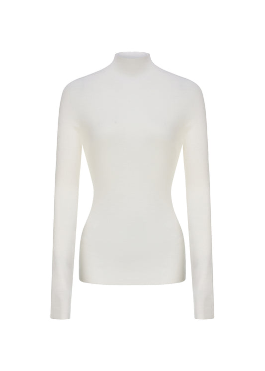 Turtleneck Wool Top