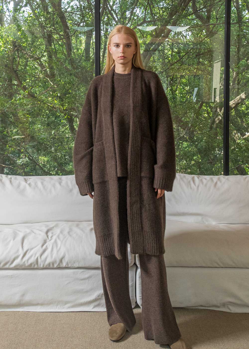 Robe-Style Yak Cardigan