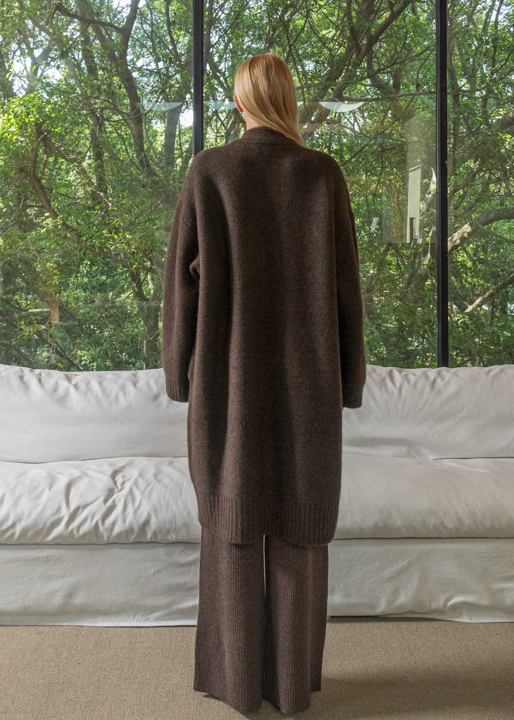 Robe-Style Yak Cardigan