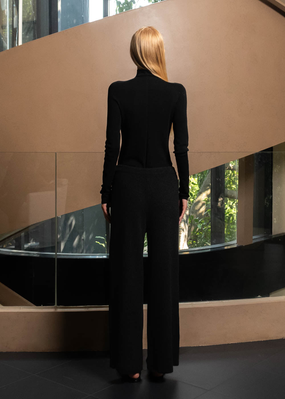 Turtleneck Wool Top