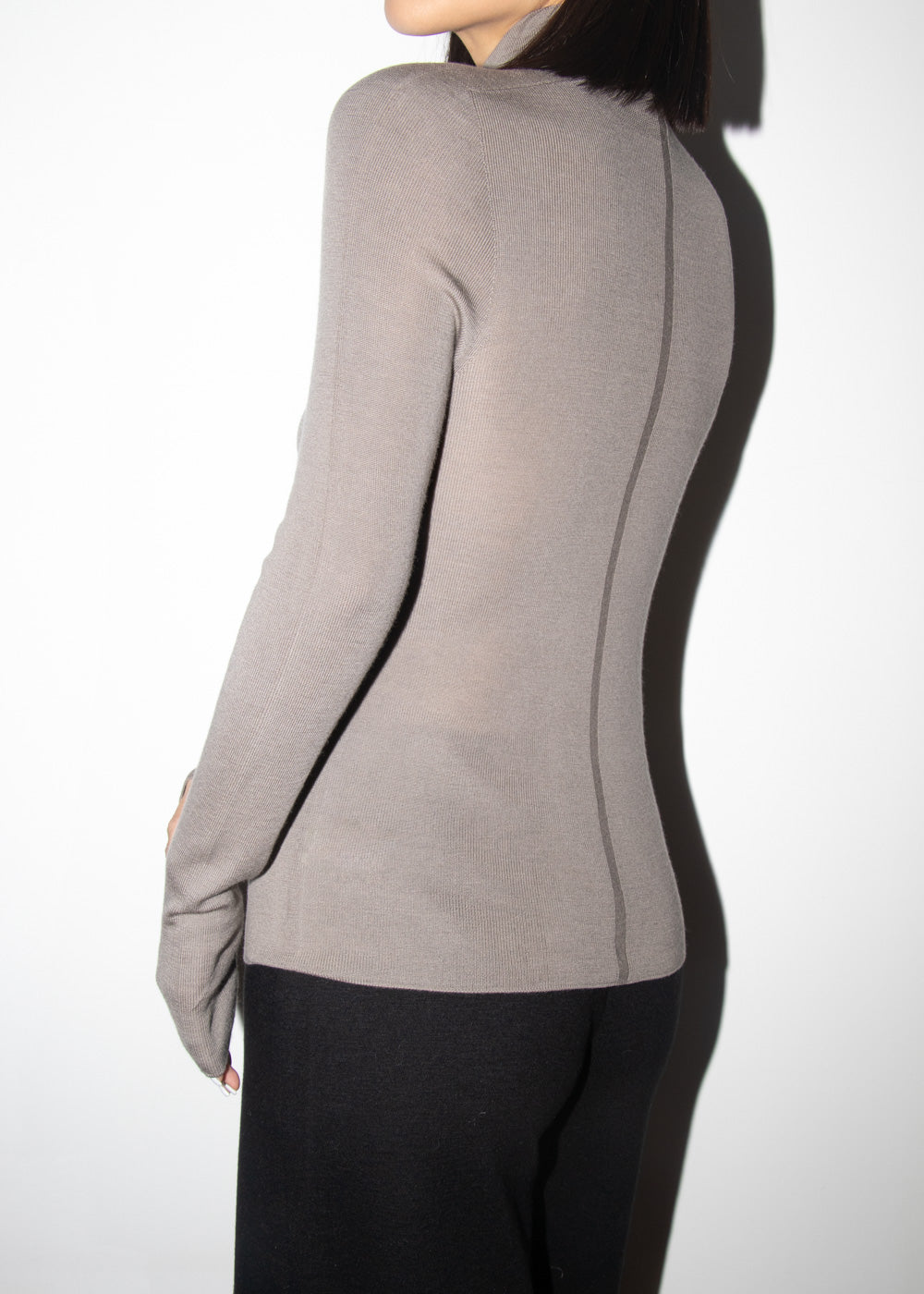 Turtleneck Wool Top