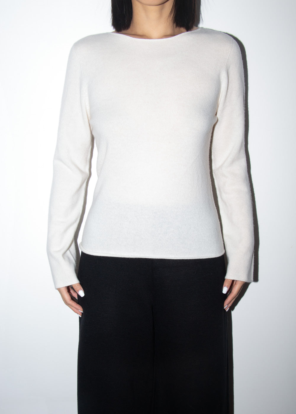 Round Neck Wool Top
