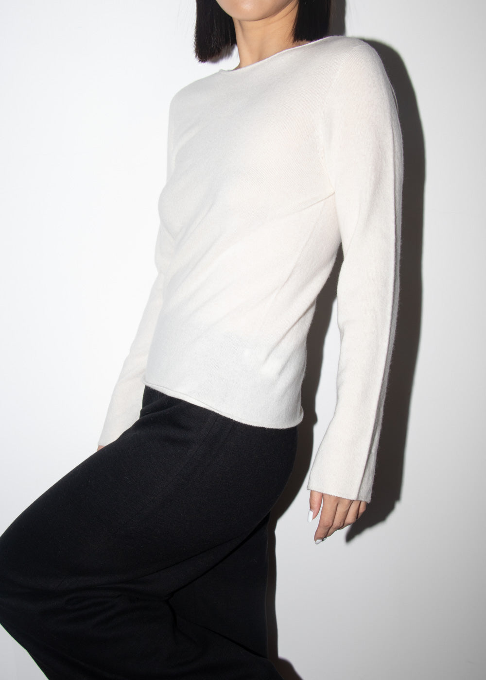 Round Neck Wool Top