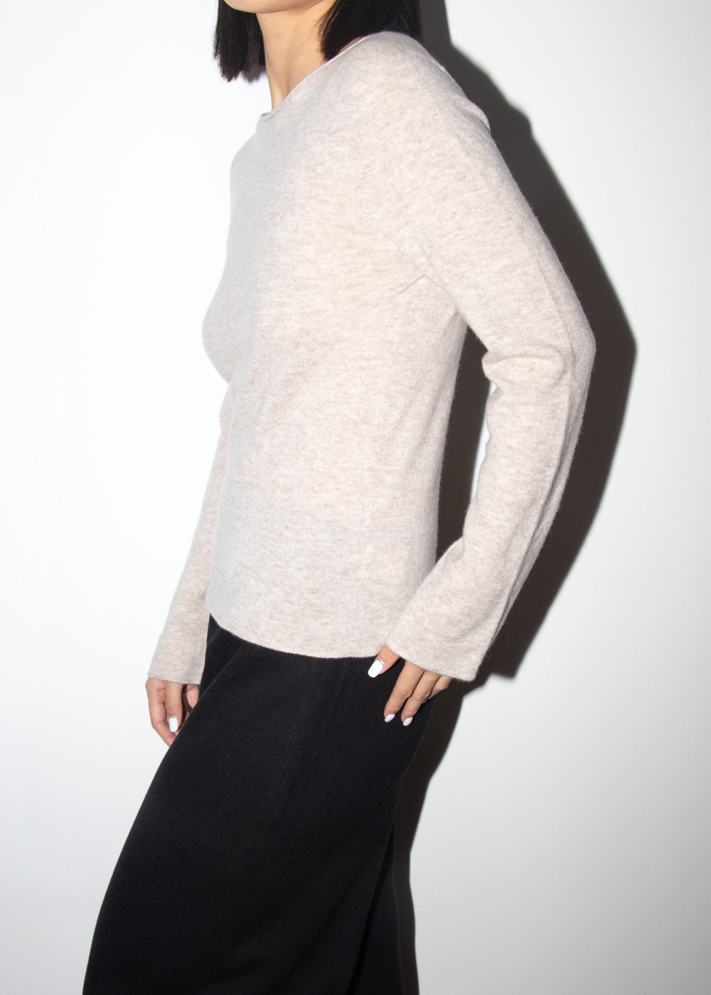 Round Neck Wool Top