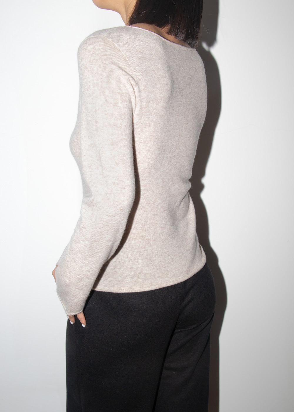 Round Neck Wool Top