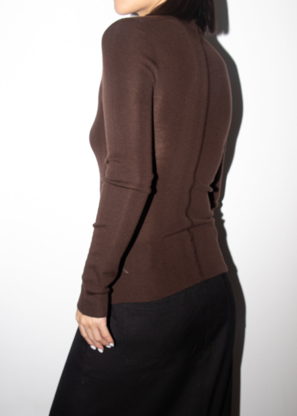 Turtleneck Wool Top