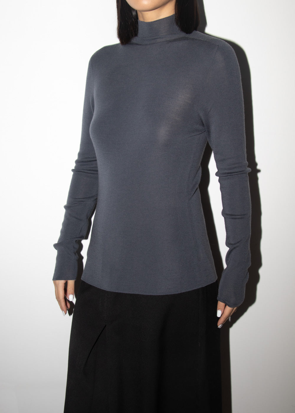 Turtleneck Wool Top