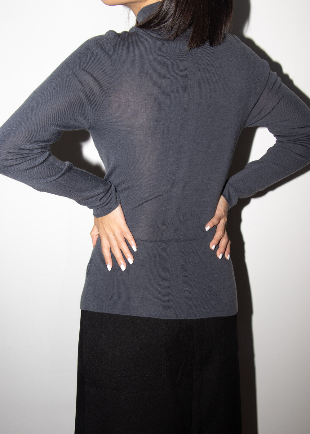 Turtleneck Wool Top
