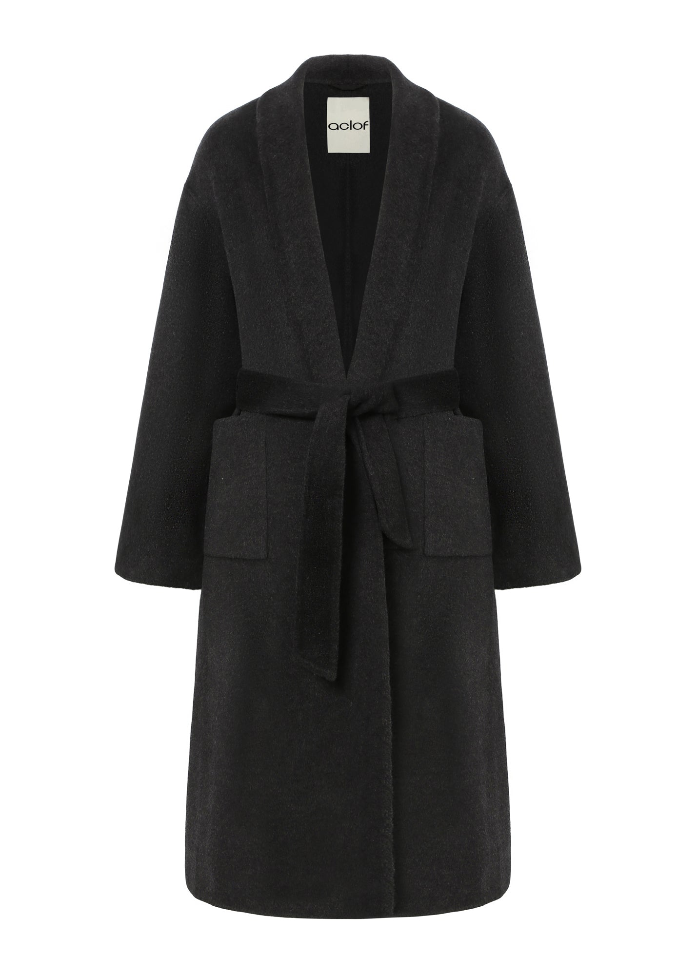 Claret Coat in Wool and Cashmere