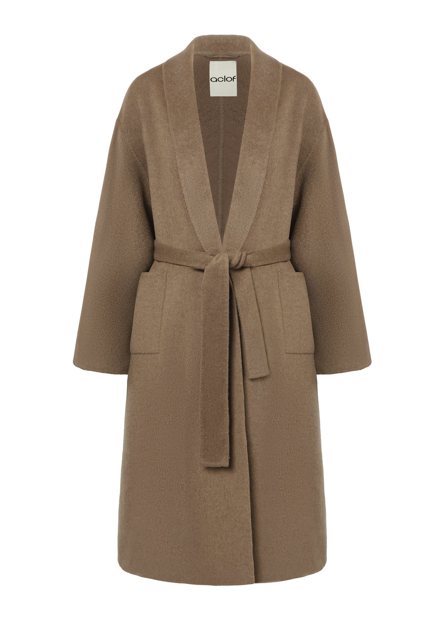 Claret Coat in Wool and Cashmere