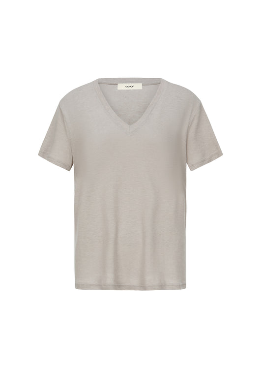 T-shirt en lin rosée