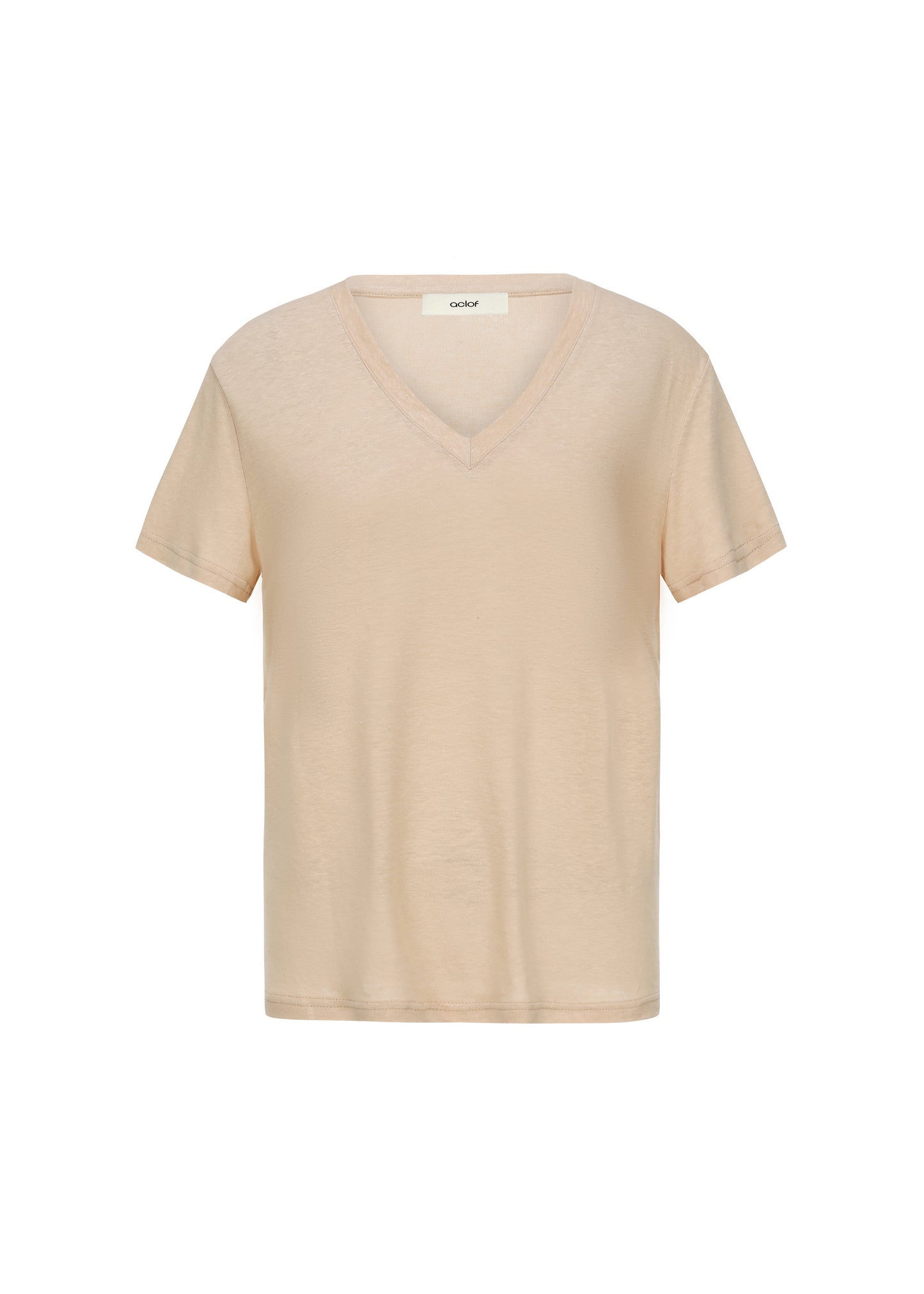 T-shirt en lin rosée