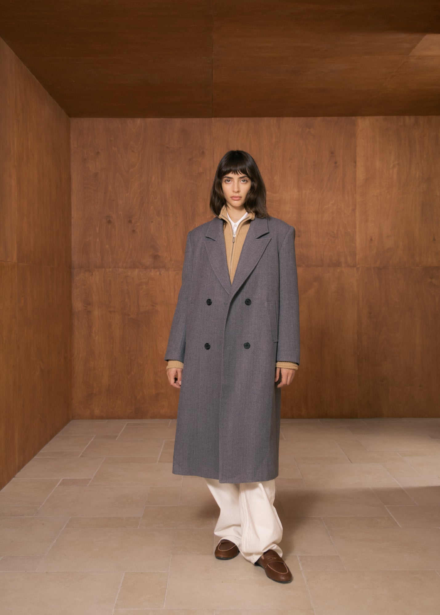 Giada Coat in Blended