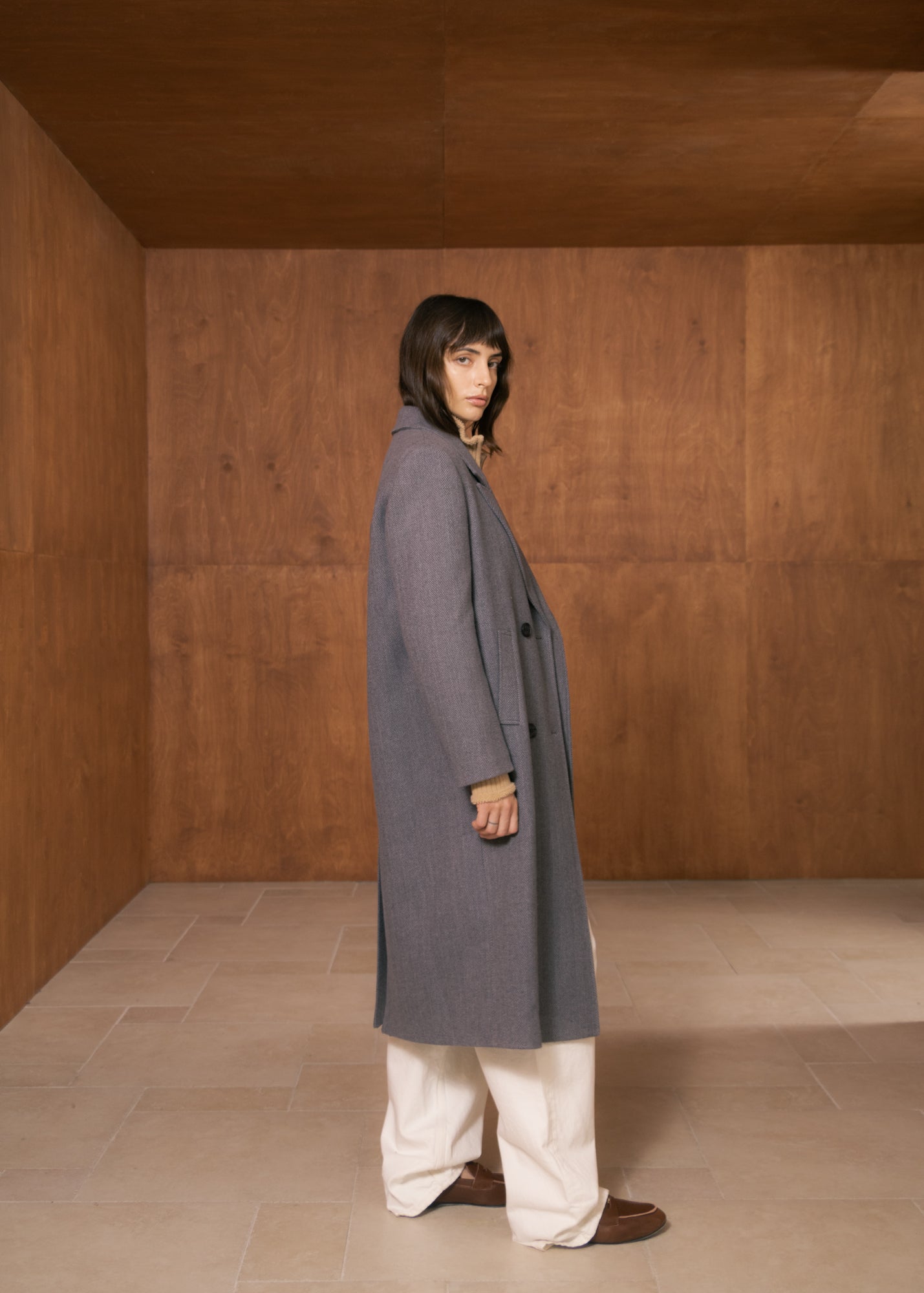 Giada Coat in Blended