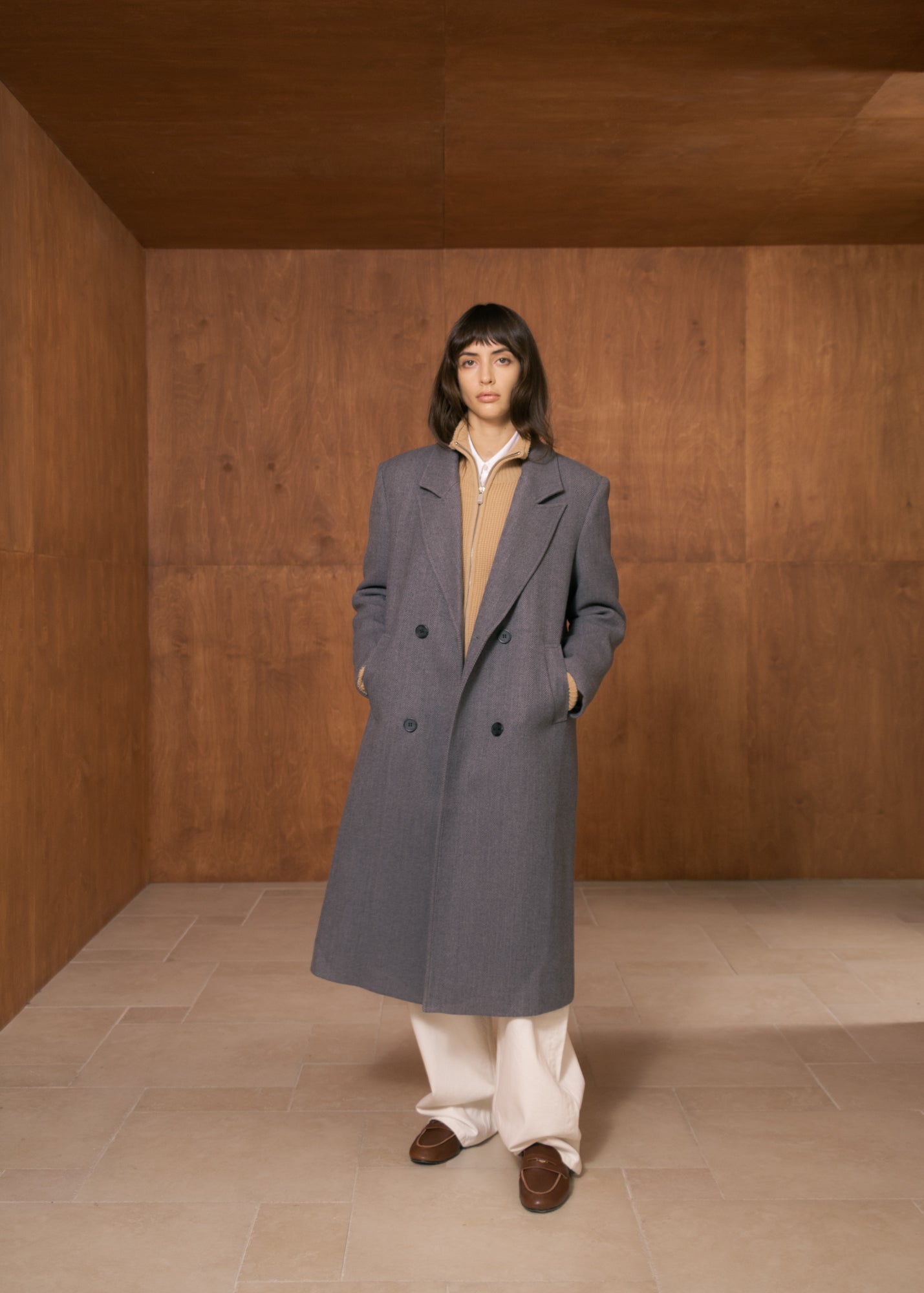 Giada Coat in Blended