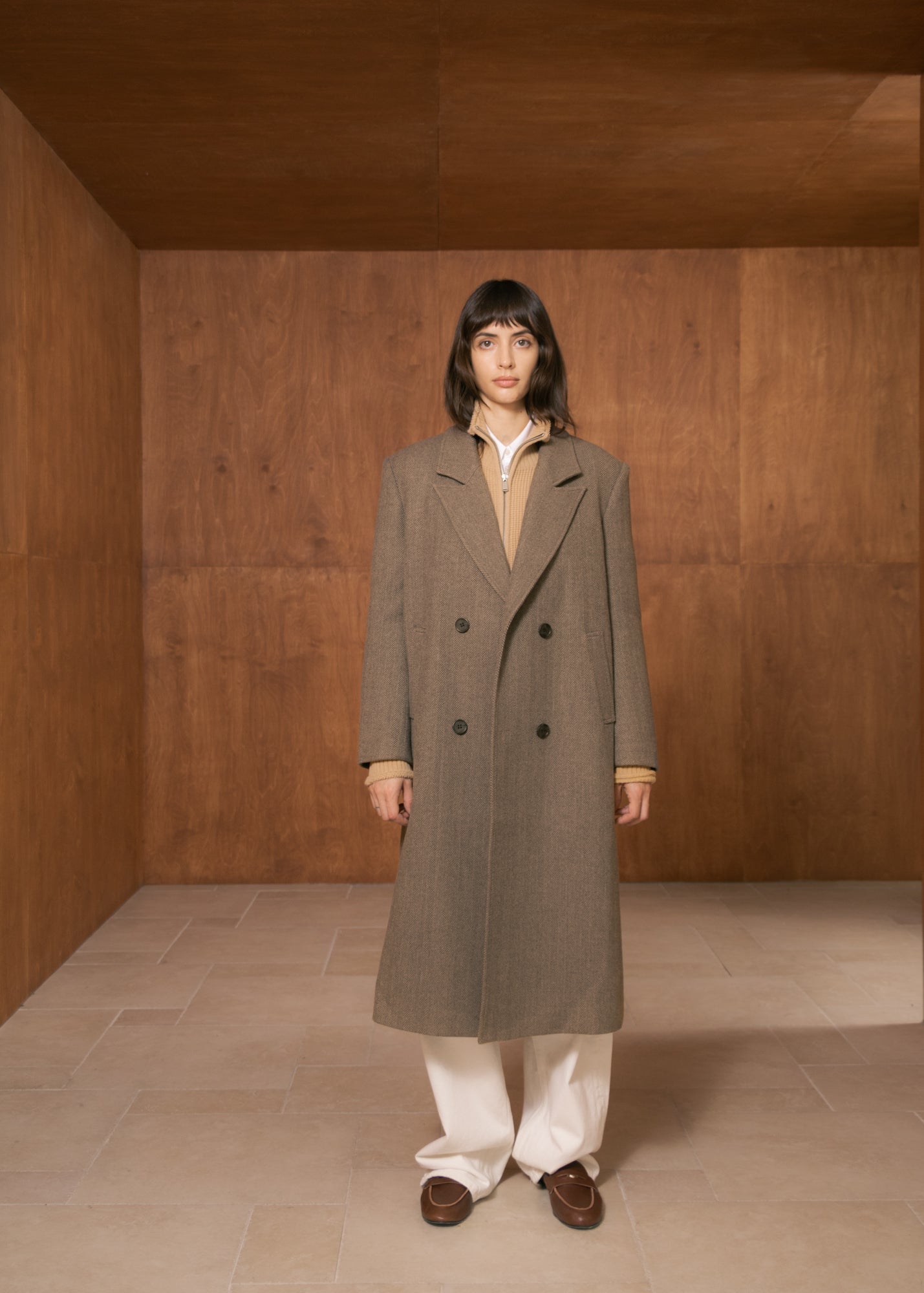 Giada Coat in Blended