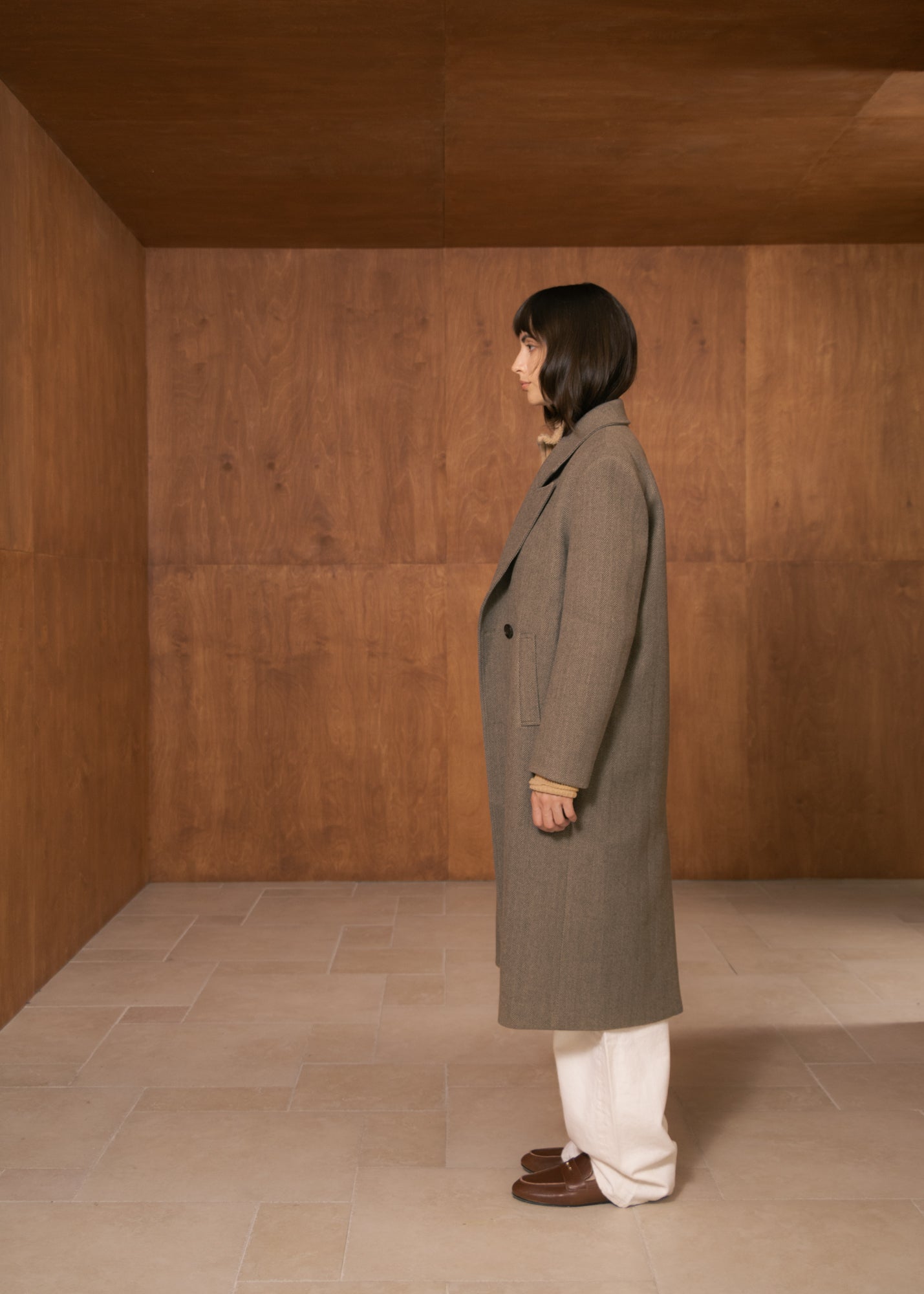 Giada Coat in Blended