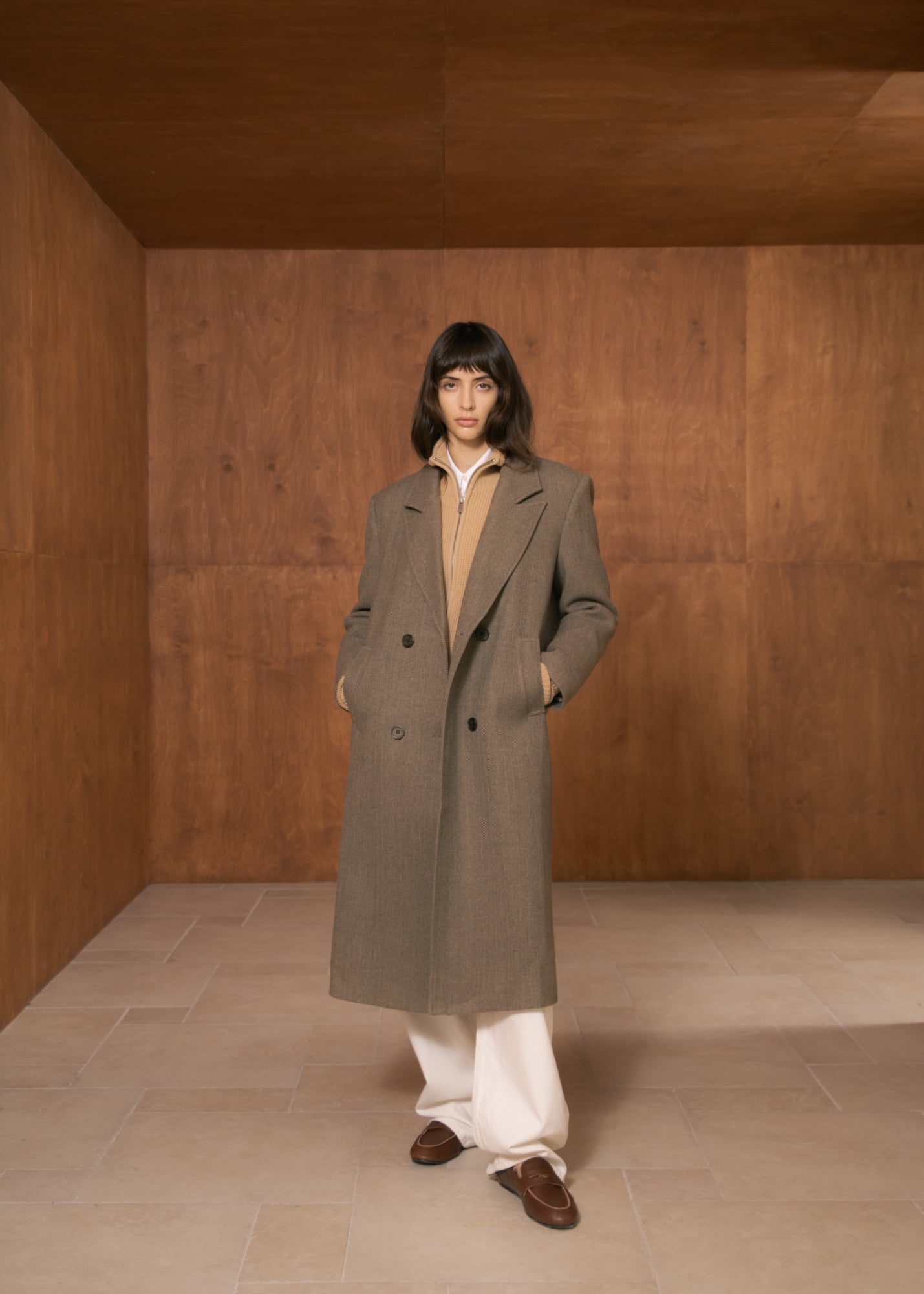 Giada Coat in Blended