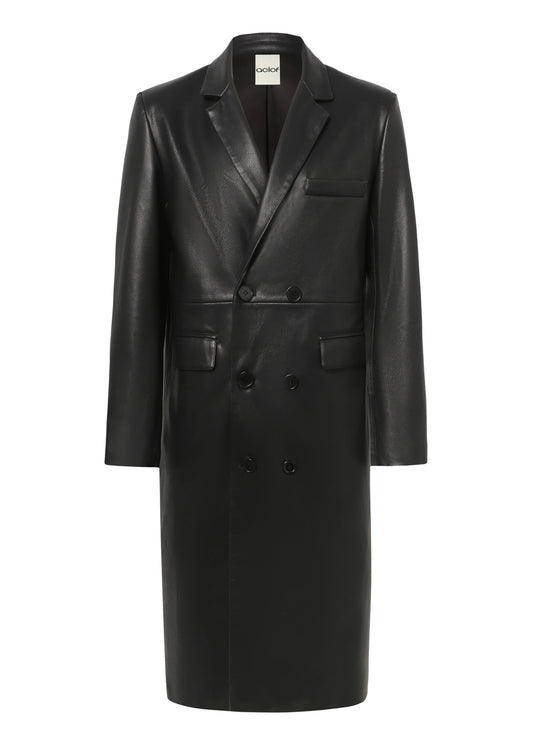 Orabella Coat in Vegan Leather