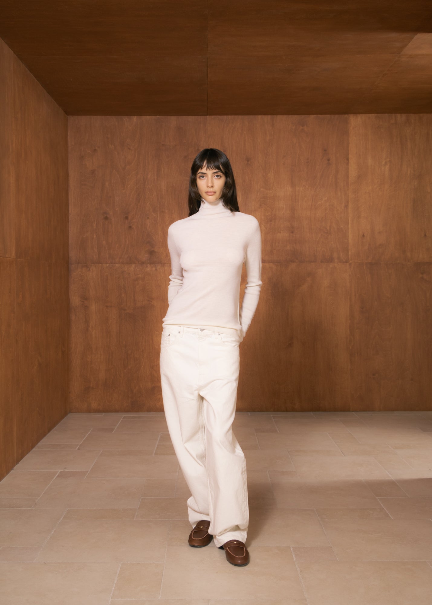 Turtleneck Wool Top
