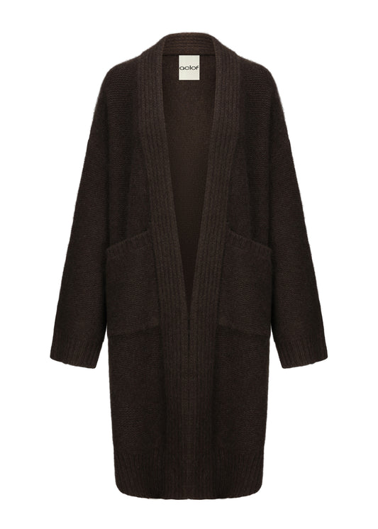 Robe-Style Yak Cardigan