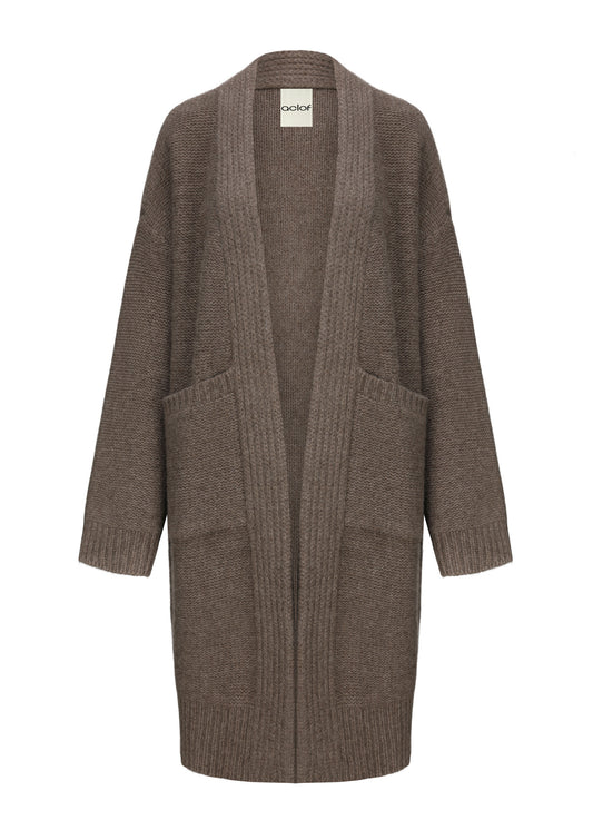 Robe-Style Yak Cardigan