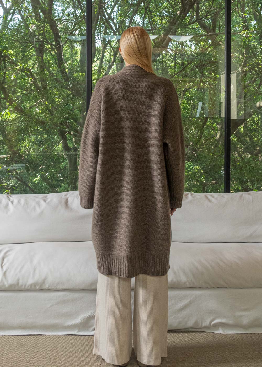 Robe-Style Yak Cardigan