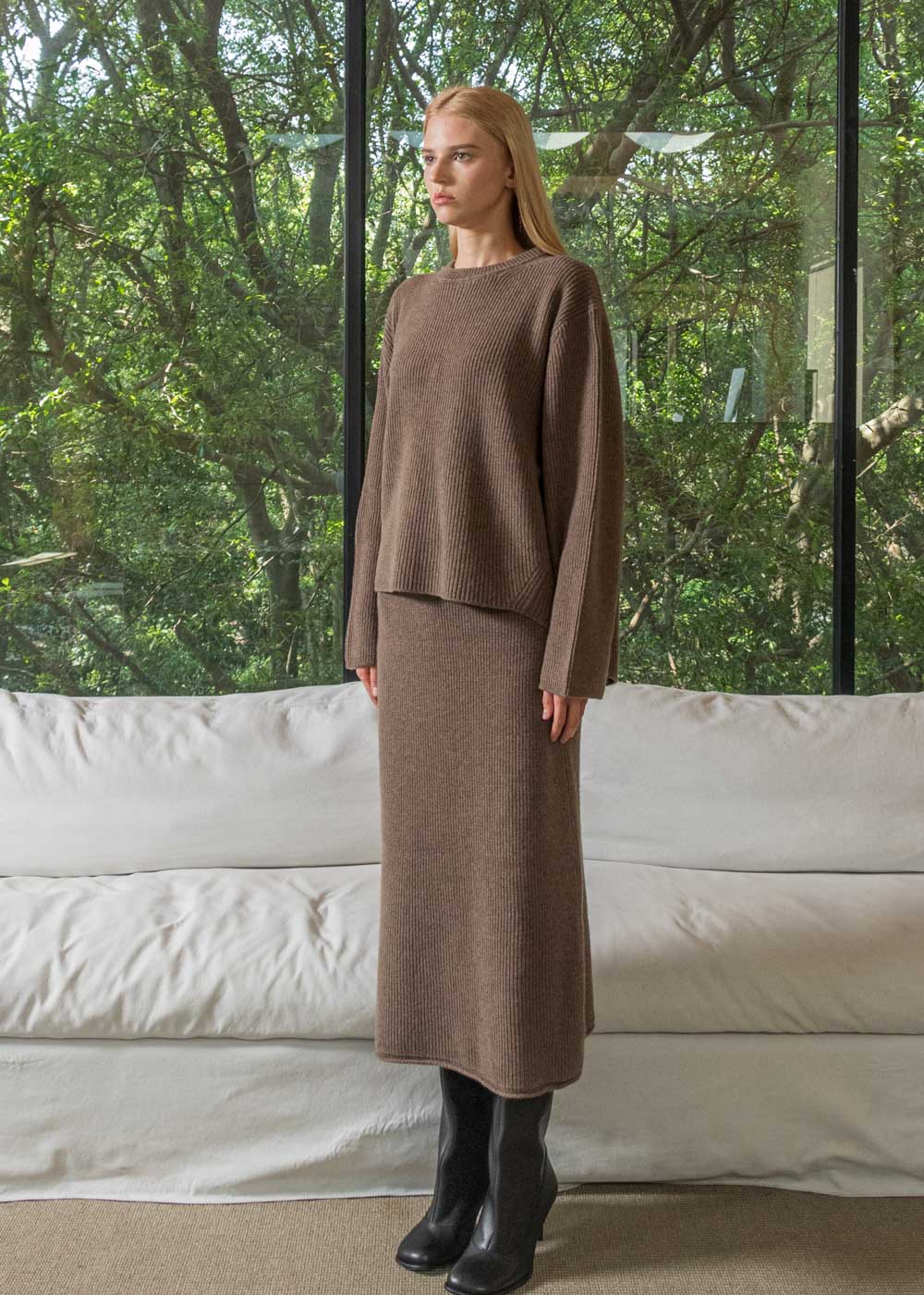 Pull ample en tricot