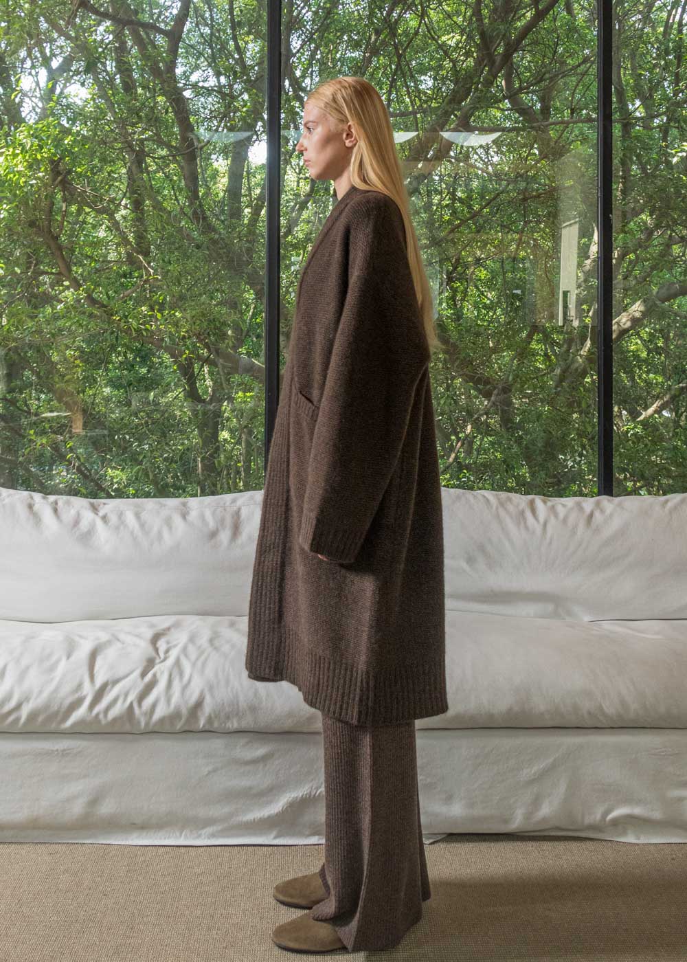 Robe-Style Yak Cardigan