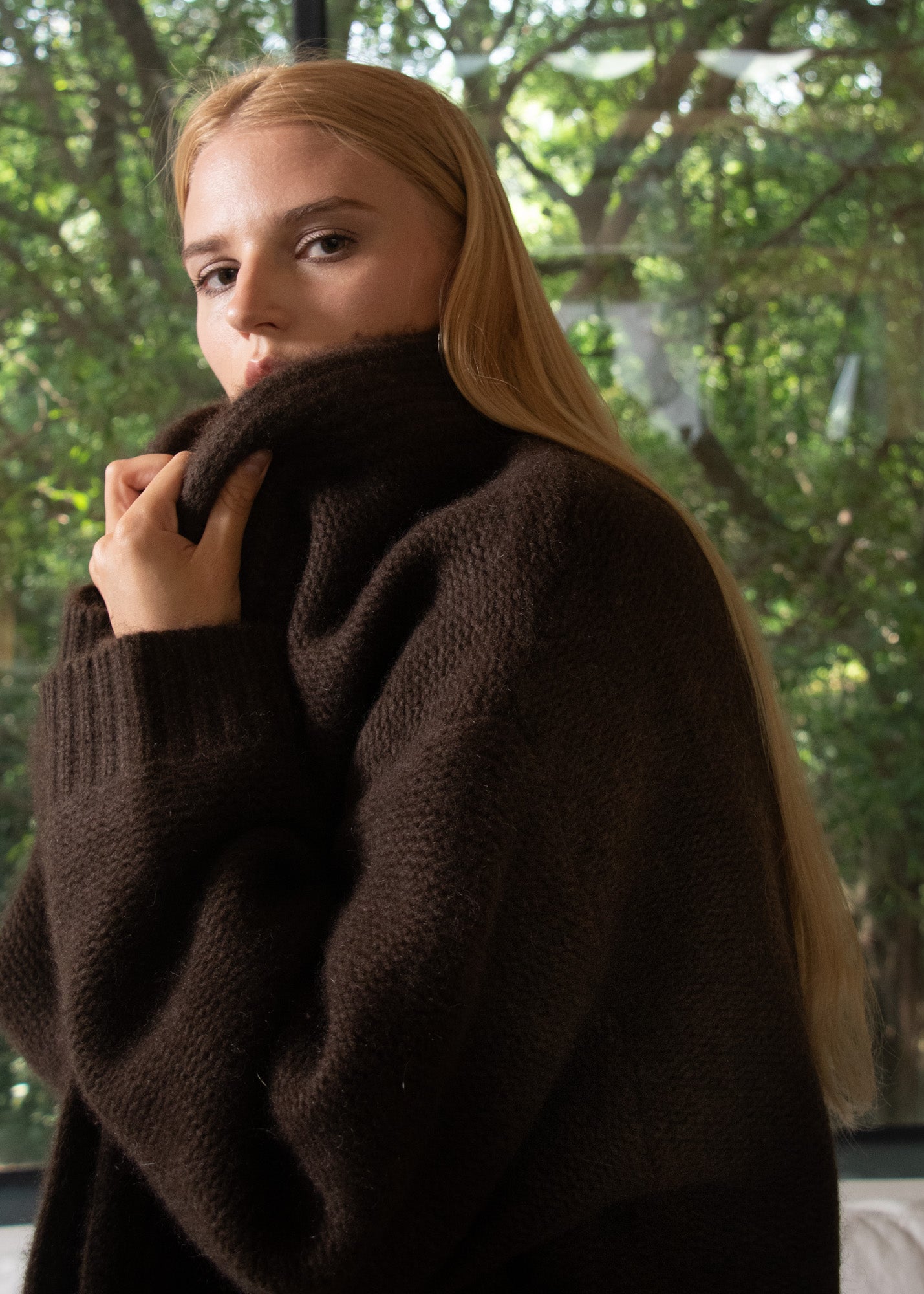 Robe-Style Yak Cardigan