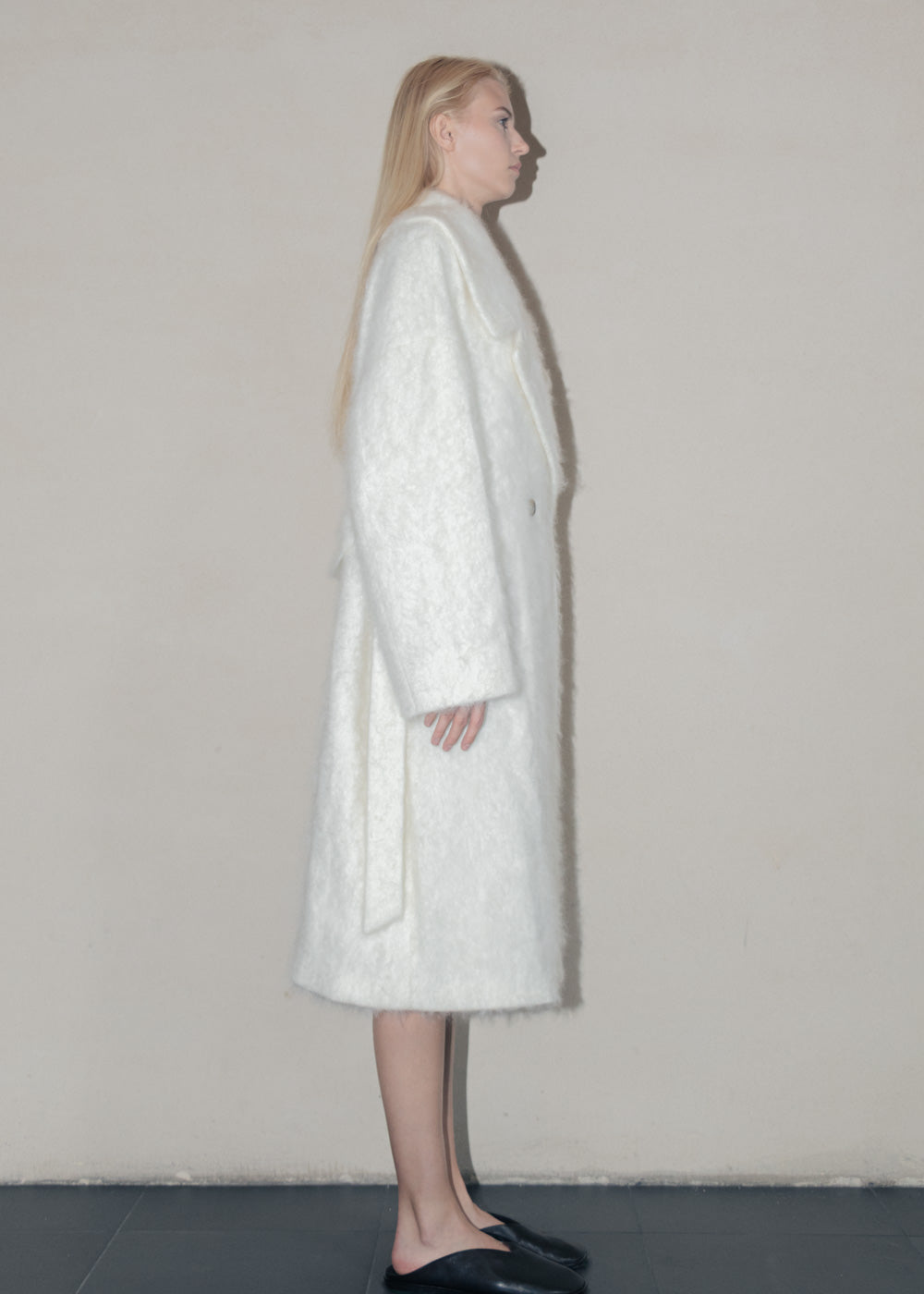 Brushed Cashmere Coat