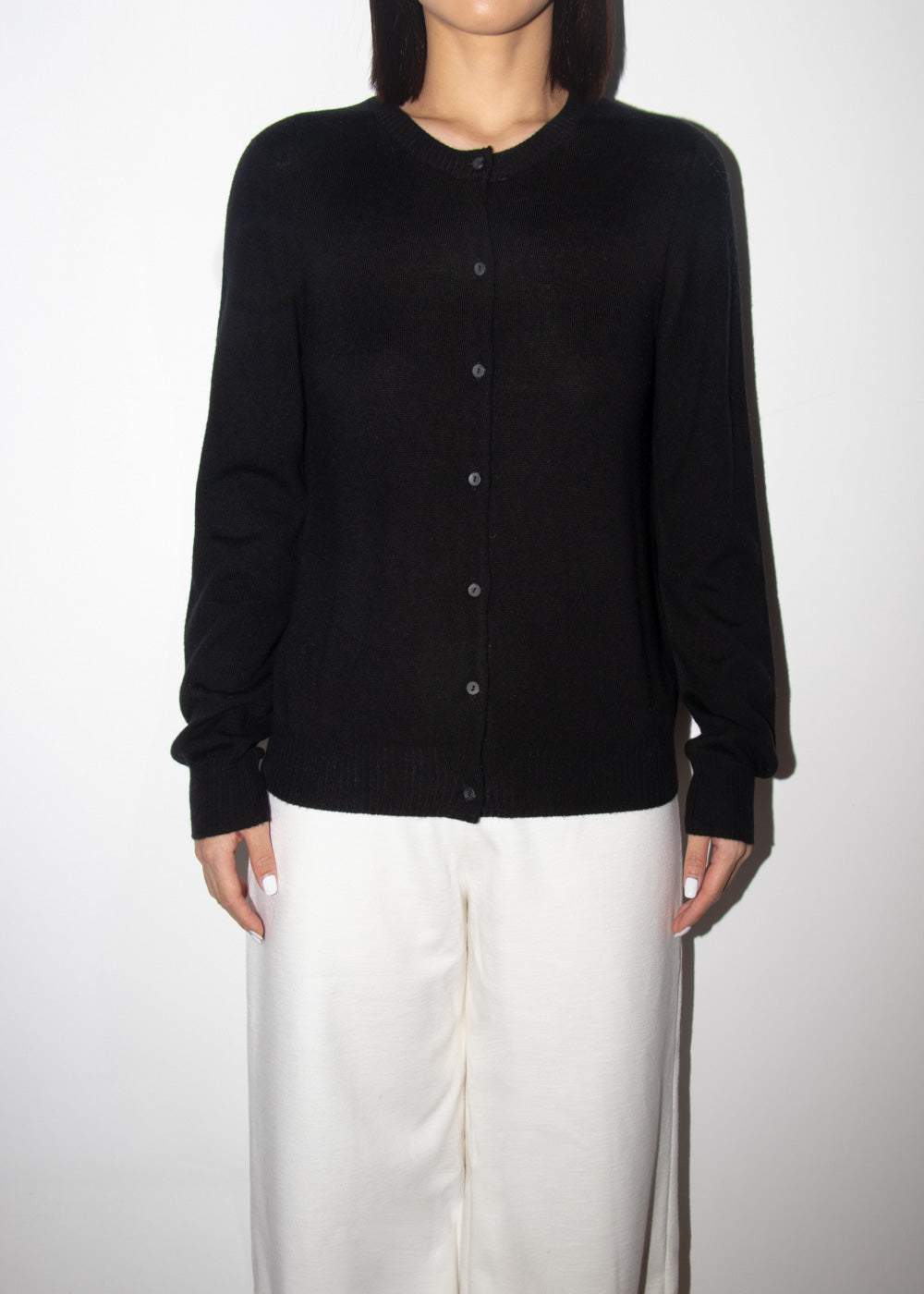 Cardigan en laine tricotée